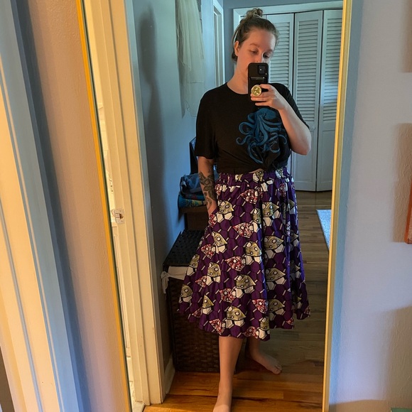 Vintage Rainbow Brand Funky Purple Circle Skirt with pockets - Picture 4 of 4